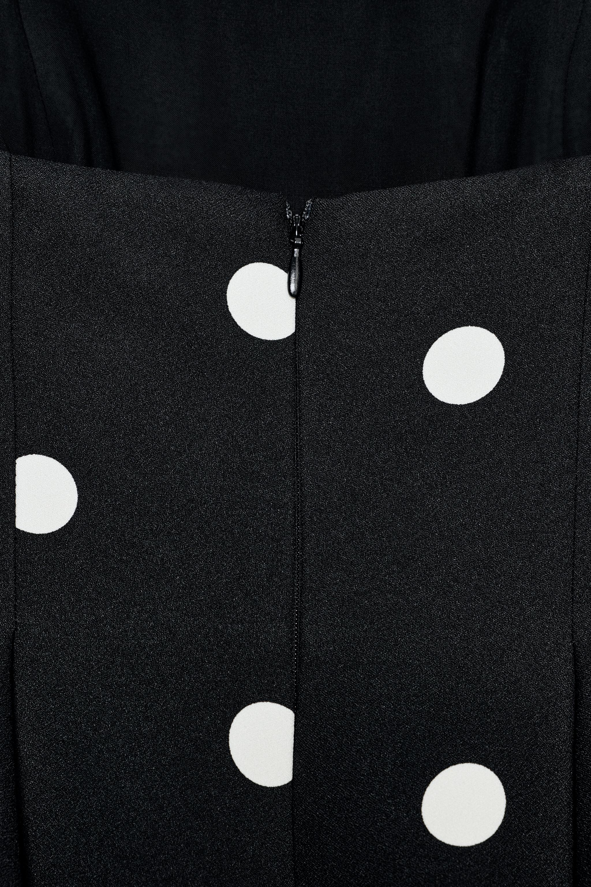POLKA DOT STRAPLESS JUMPSUIT