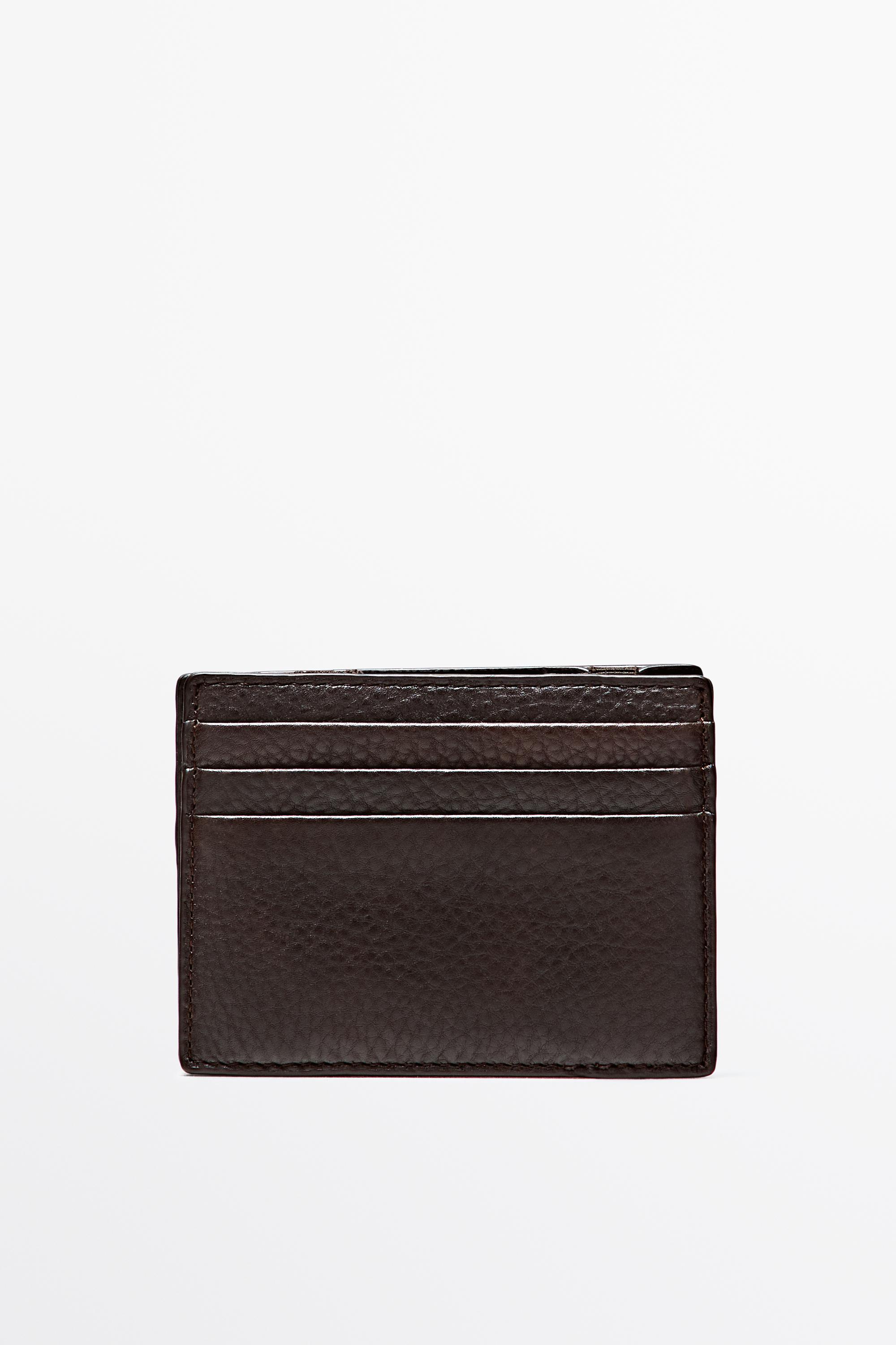 Nappa leather "magic" wallet — Brown