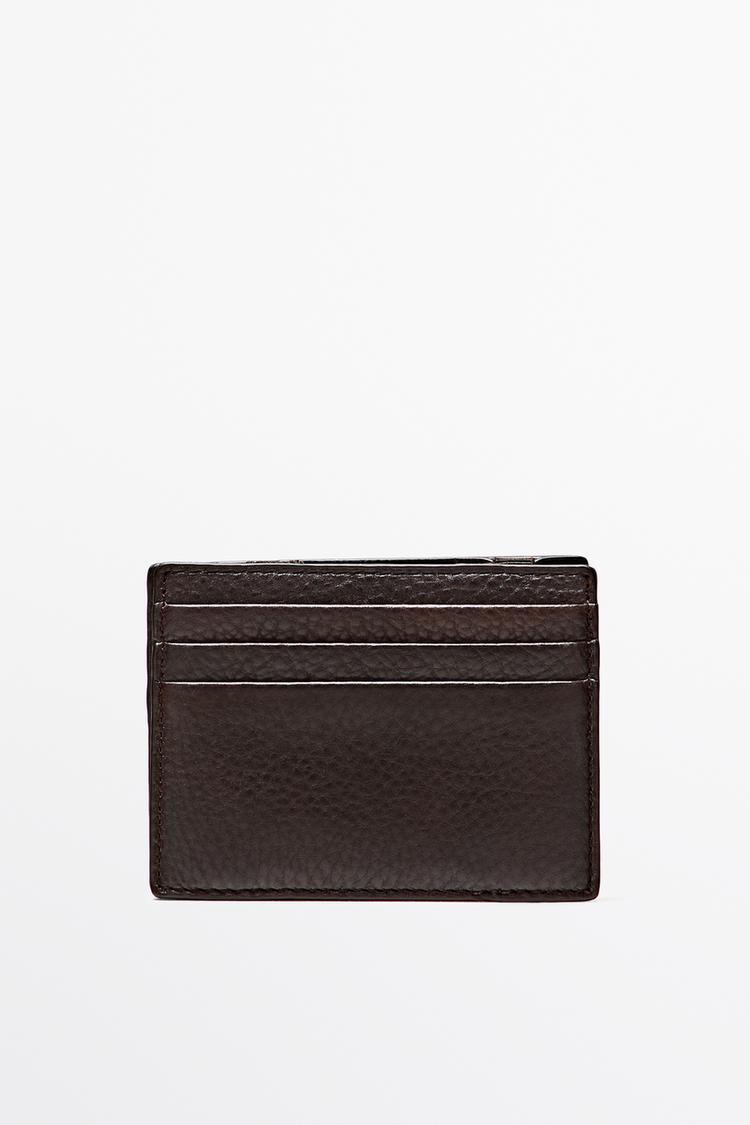 Nappa leather "magic" wallet — Brown