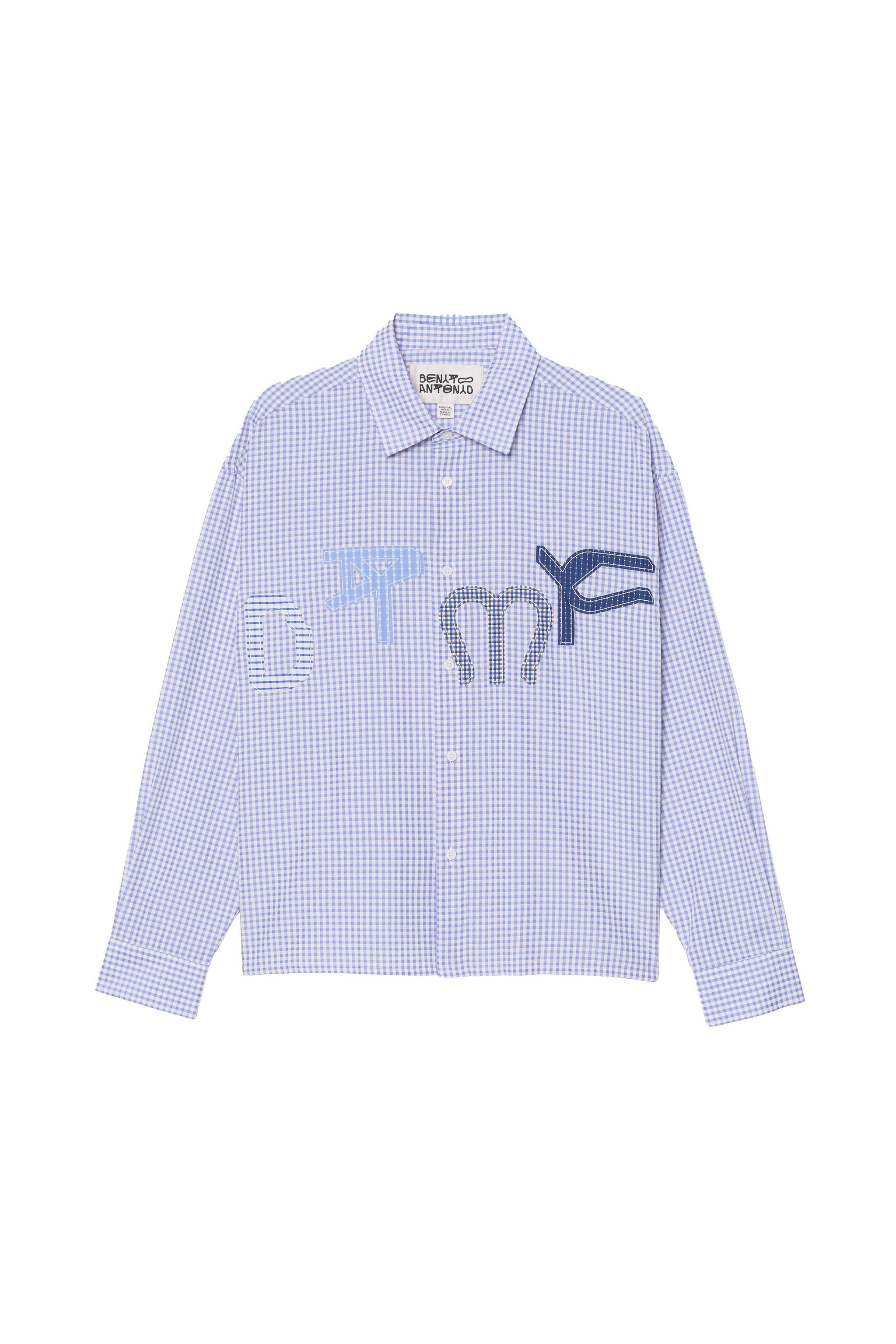 Мужские рубашки Zara DTMF PATCH PLAID SHIRT — фото 2