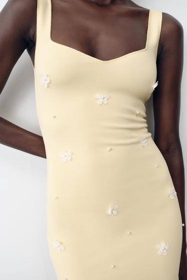 FLORAL STRETCH DRESS - Yellow by Zara - Image 5