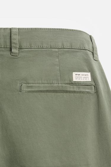 PANTALON CHINO SKINNY - Vert moyen de Zara - Image 7