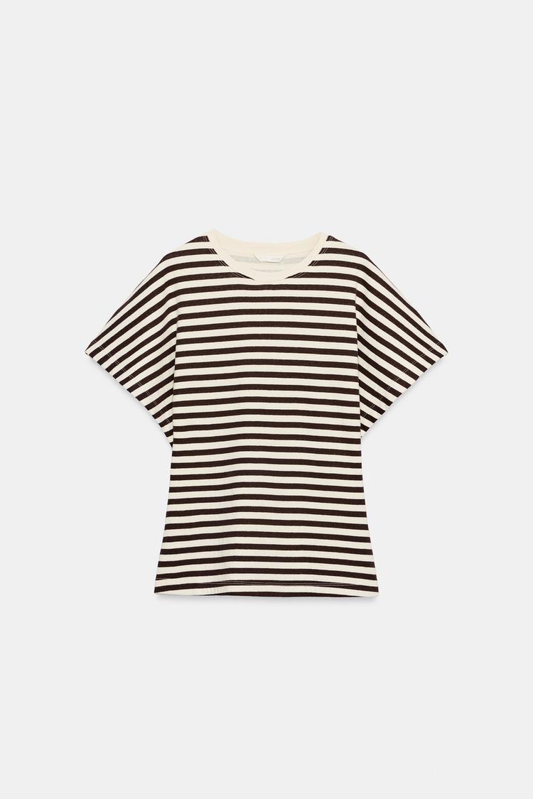 Playera de manga ancha a rayas 5