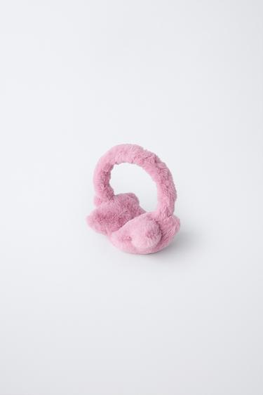Zaras ÖRONMUFFAR MED FUSKPÄLS, STJÄRNA - Rosa/ljuslila - Bild 0