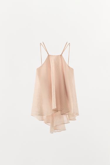 ZW COLLECTION VOLUMINOUS TOP - Pastel pink by Zara - Image 0
