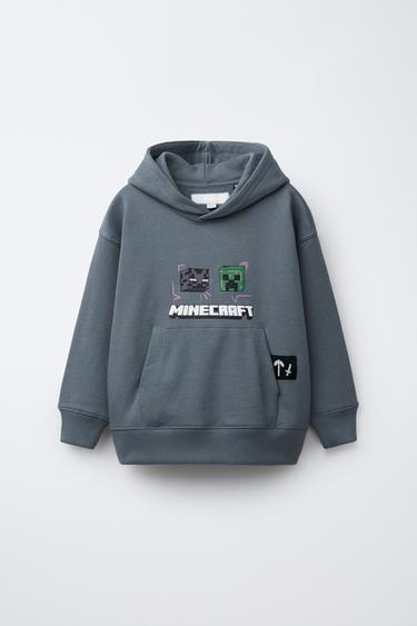MINECRAFT © MOJANG AB. ™ HOODIE - Blue / Grey by Zara - Image 0