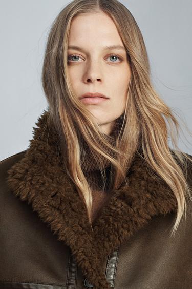 FALDA LARGA TABLAS ZW COLLECTION - Chocolate de Zara