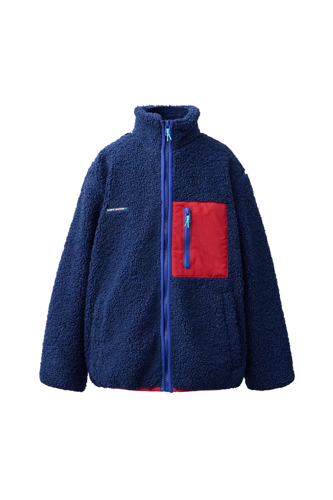 КУРТКА ИЗ ИСКУССТВЕННОЙ ОВЧИНЫ COLORBLOCK