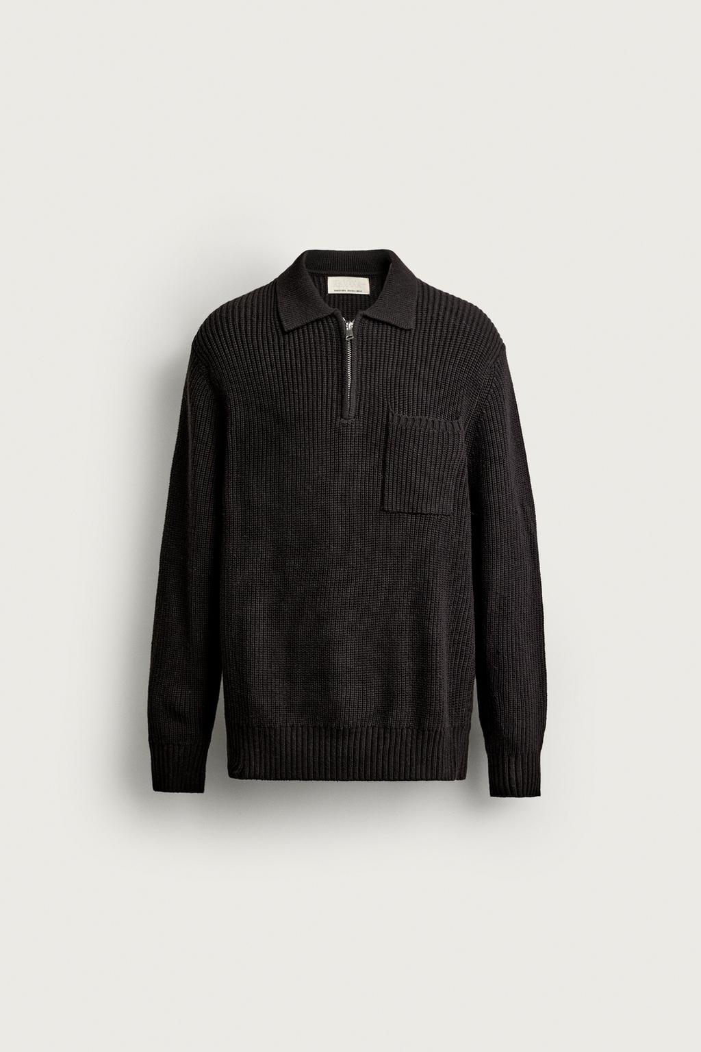Purl faux pearl cotton-wool knit polo