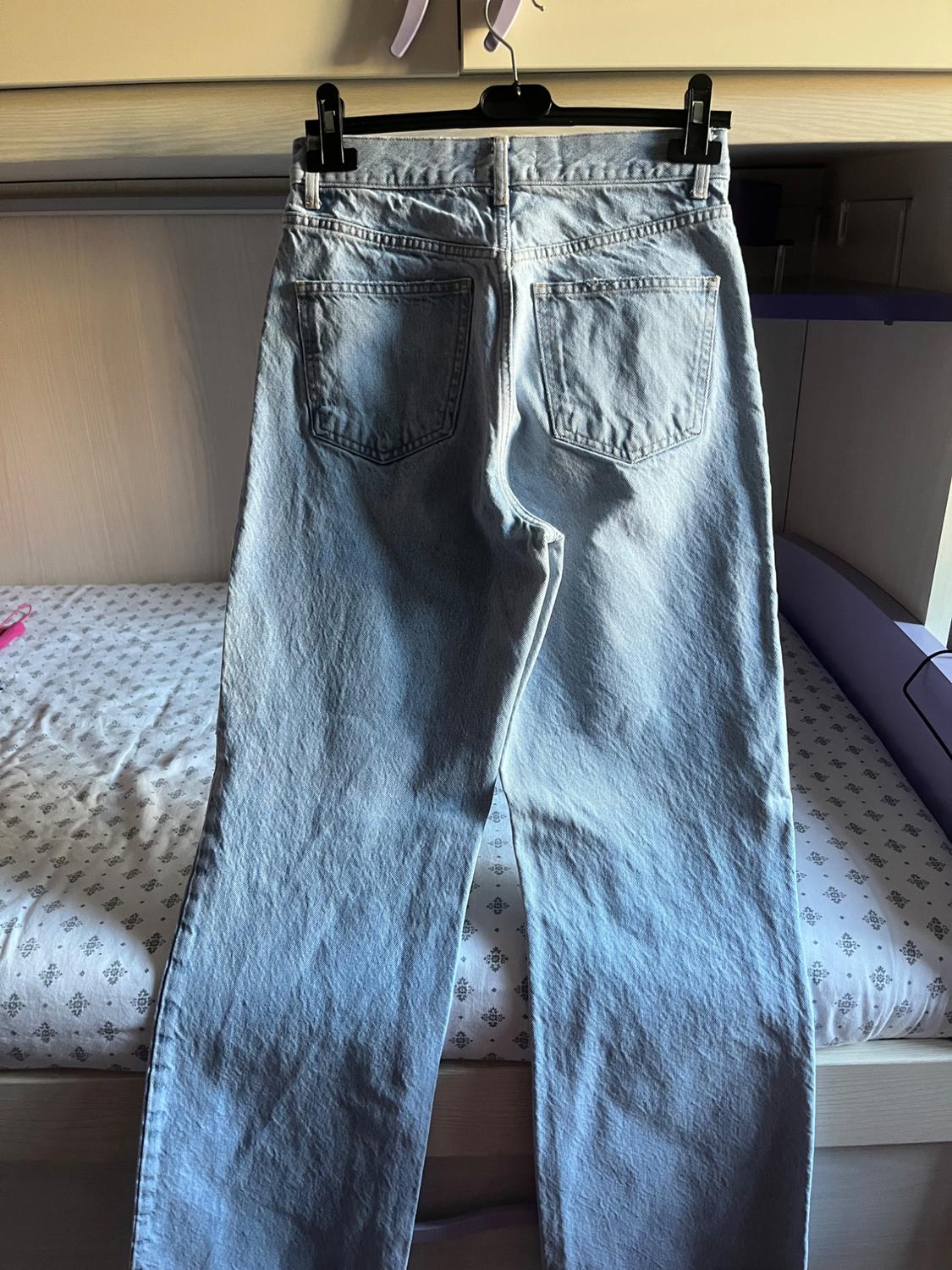Z1975 STRAIGHT CROPPED RIPPED JEANS - Image 2
