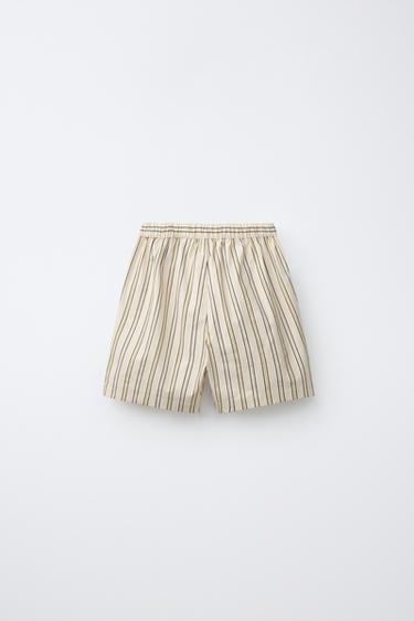 PYJAMA CHEMISE À RAYURES 6-14 ANS - Marron clair de Zara - Image 4