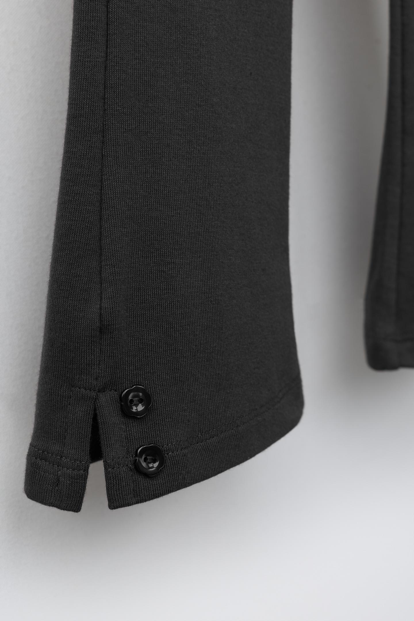 Детские леггинсы Zara Flare Button, цвет: Антрацитовый серый — фото 4