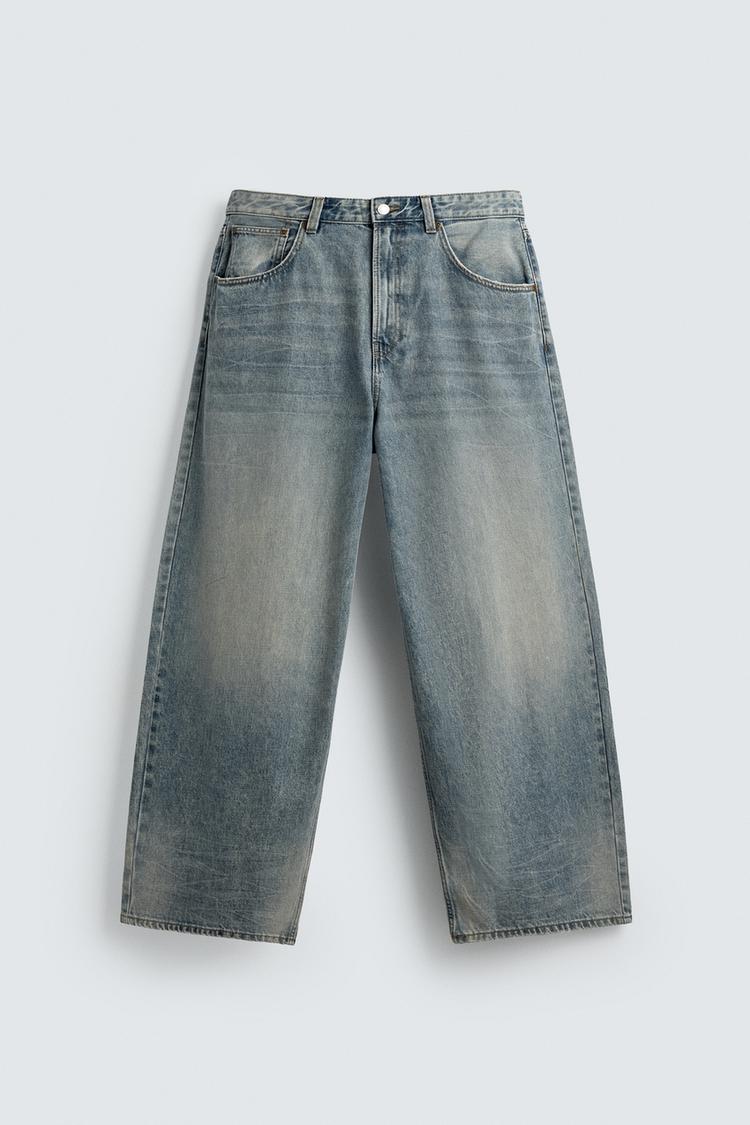 ZARA RIPPED BAGGY FIT JEANS
