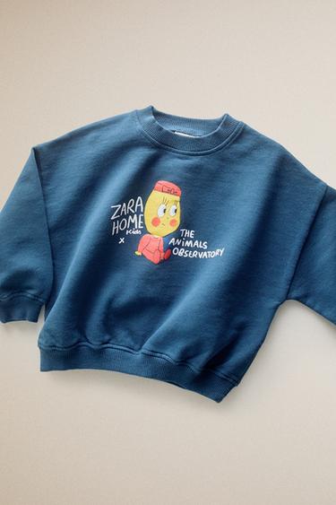 LIMONCELLA X THE ANIMALS OBSERVATORY KIDS’ SWEATSHIRT - Blue by Zara - Image 4