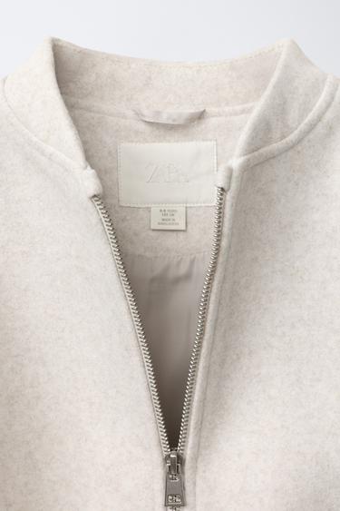 SOFT BOMBER JACKET - Light beige by Zara - Image 6