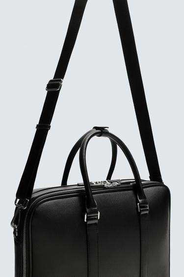 TEXTURED BRIEFCASE - Black by Zara - Image 4