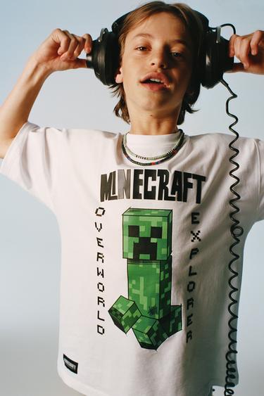 MINECRAFT © MOJANG AB. ™ PRINT T-SHIRT - White by Zara