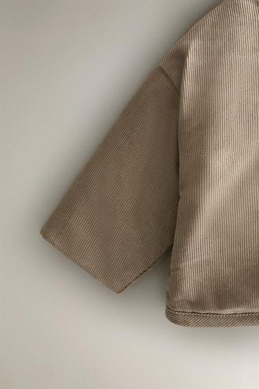 VESTE ENFANT VELOURS CÔTELÉ - Marron clair de Zara - Image 2