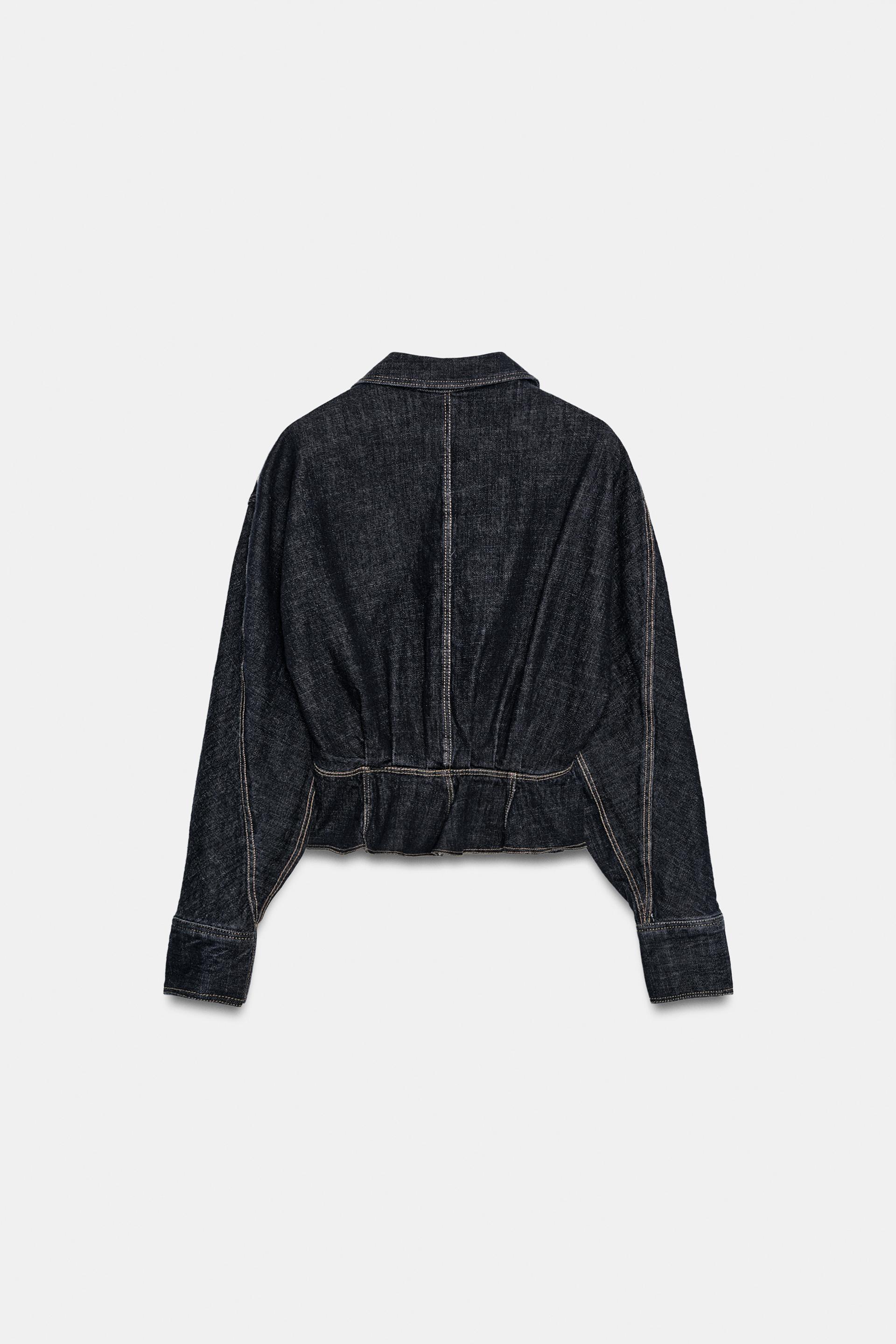 Z1975 DENIM PEPLUM SHIRT thumbnail 6