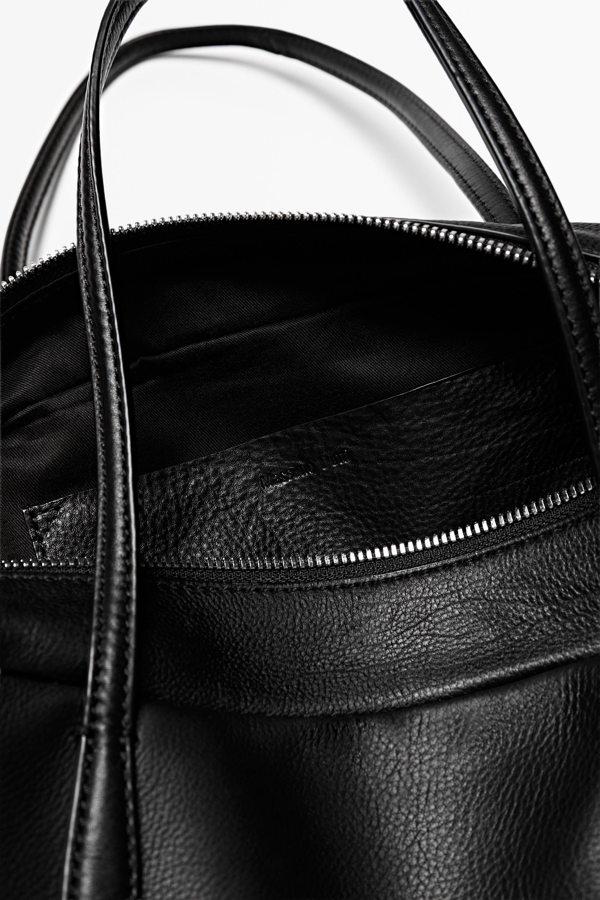 Nappa leather mini duffle bag