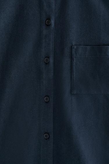 COTTON JERSEY SHIRT - Blue by Zara - Image 3