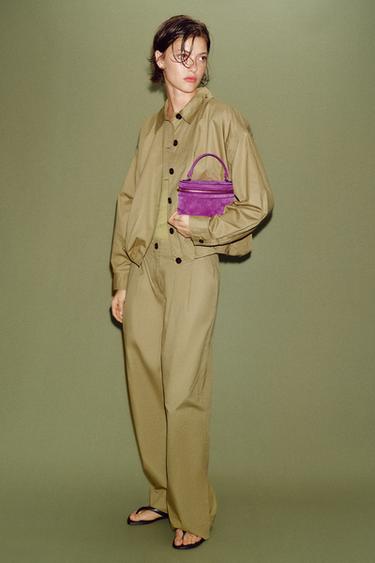 SAC VANITY CUIR - Violet de Zara - Image 1