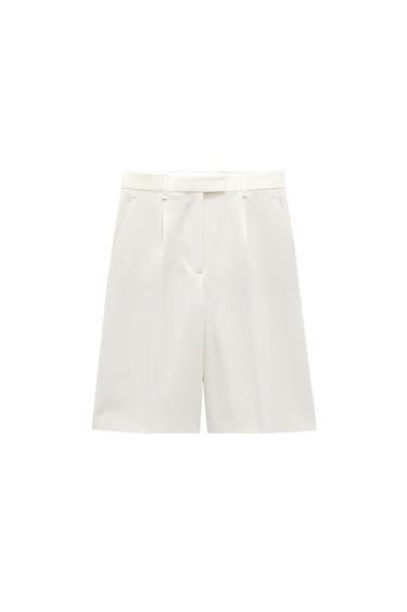 LONG PLEATED SHORTS