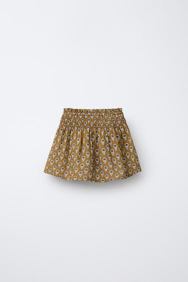 FLORAL PRINT SKORT - Khaki by Zara - Image 1