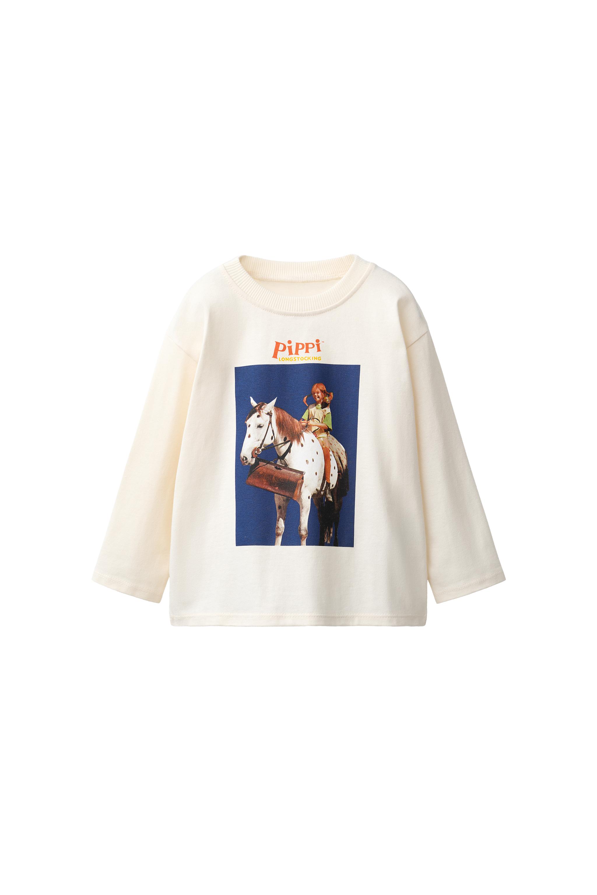 PIPPI LONGSTOCKING PRINT T-SHIRT - White | ZARA United States