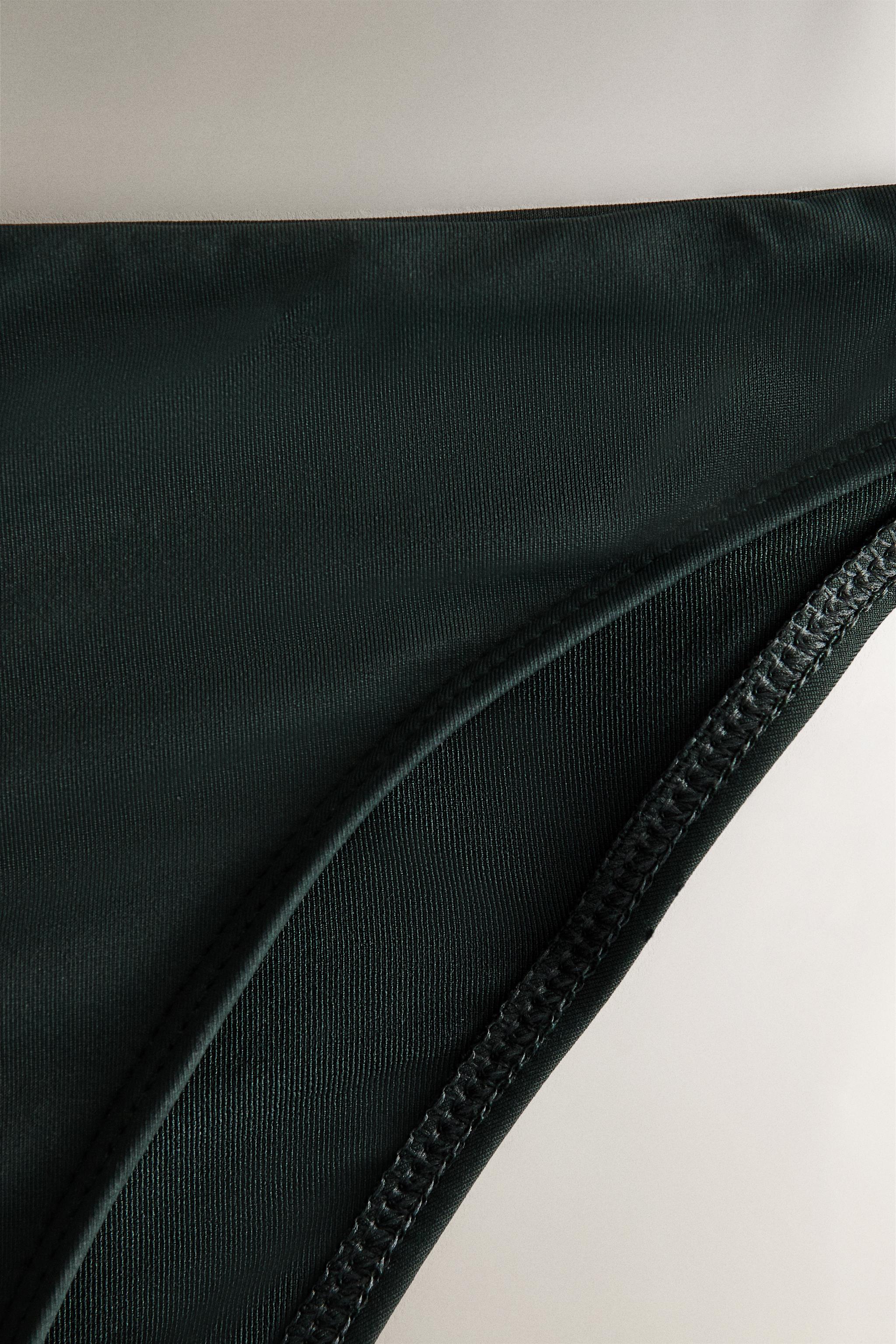 PLAIN COLOR BEACH BIKINI BOTTOMS - Green / Blue | ZARA