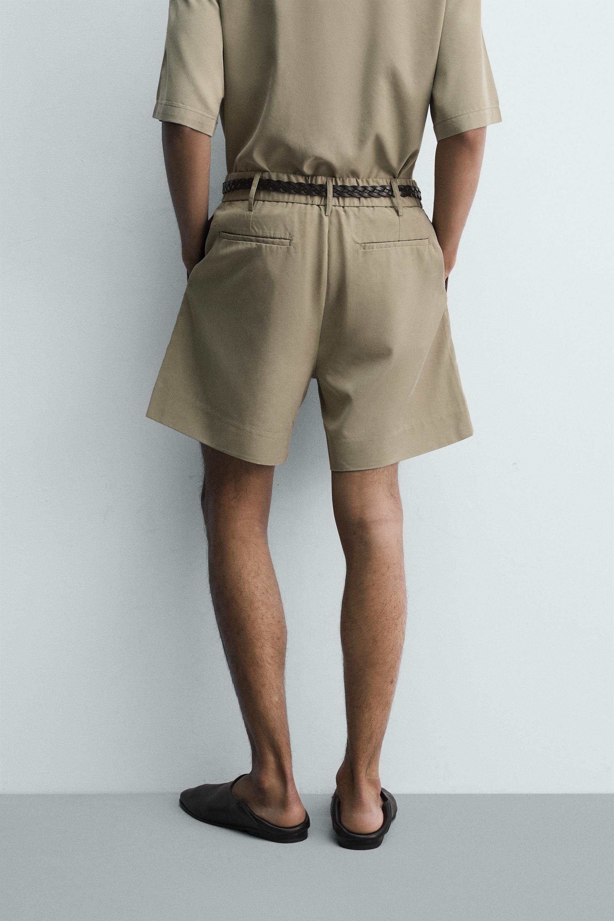 BERMUDA RELAXED FIT EFFET DÉLAVÉ