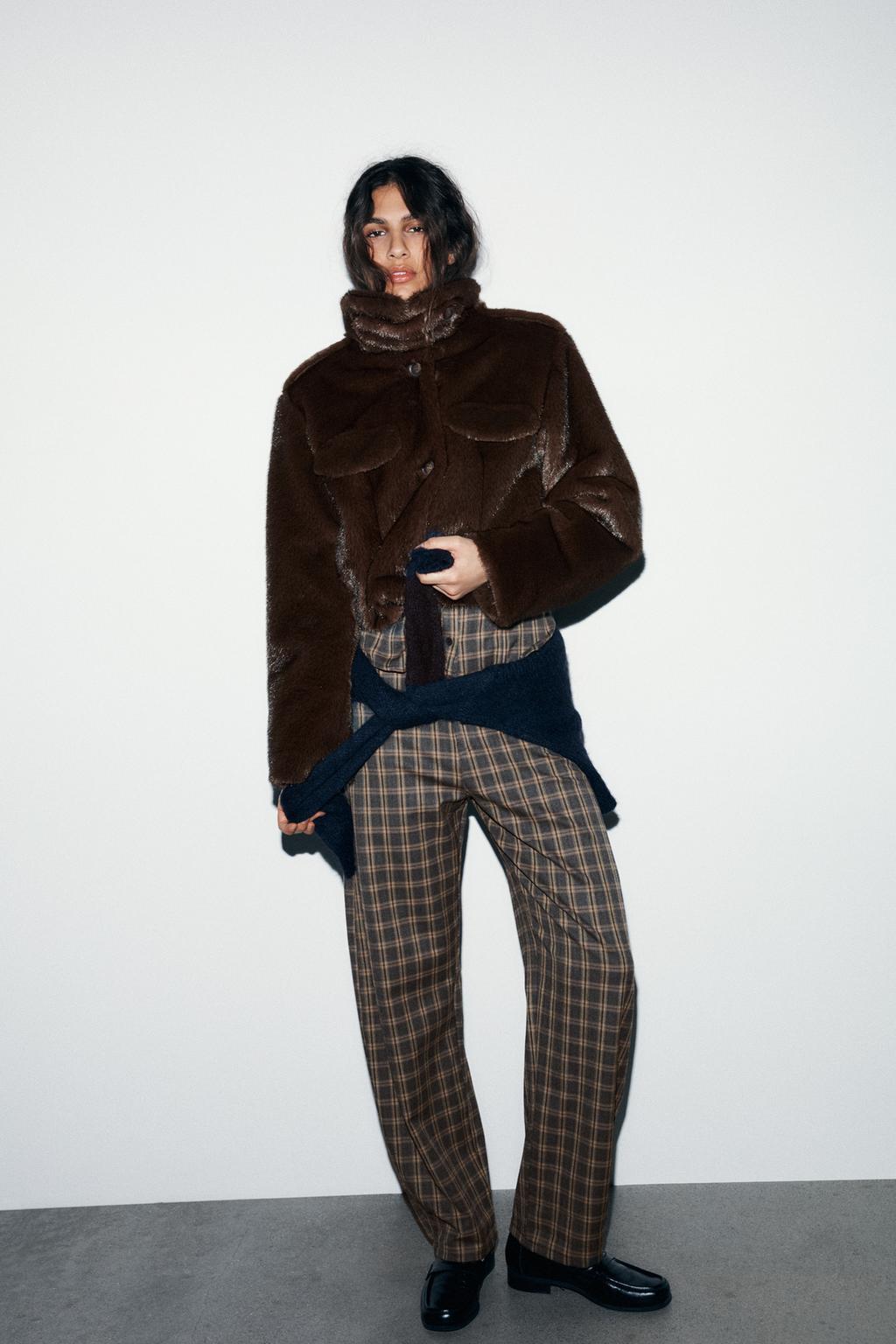 PLAID BALLOON PANTS