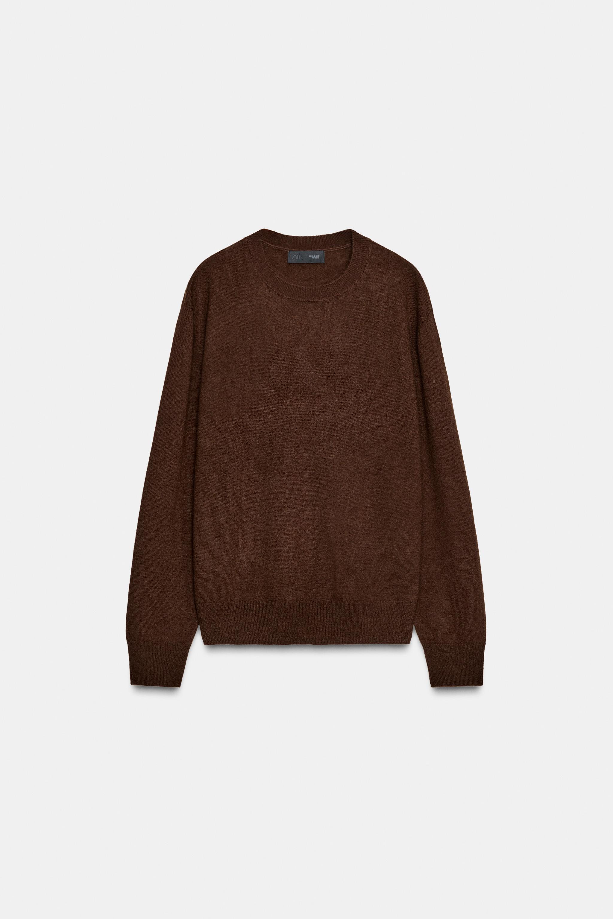 ウール100%エクストラソフトセーター - ブラウン | ZARA Japan / 日本