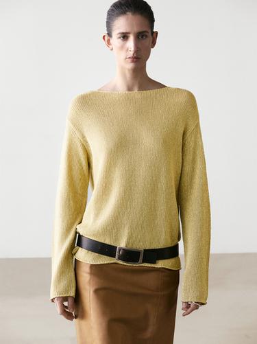 Jersey punto calado mezcla algodón - Lima de Zara