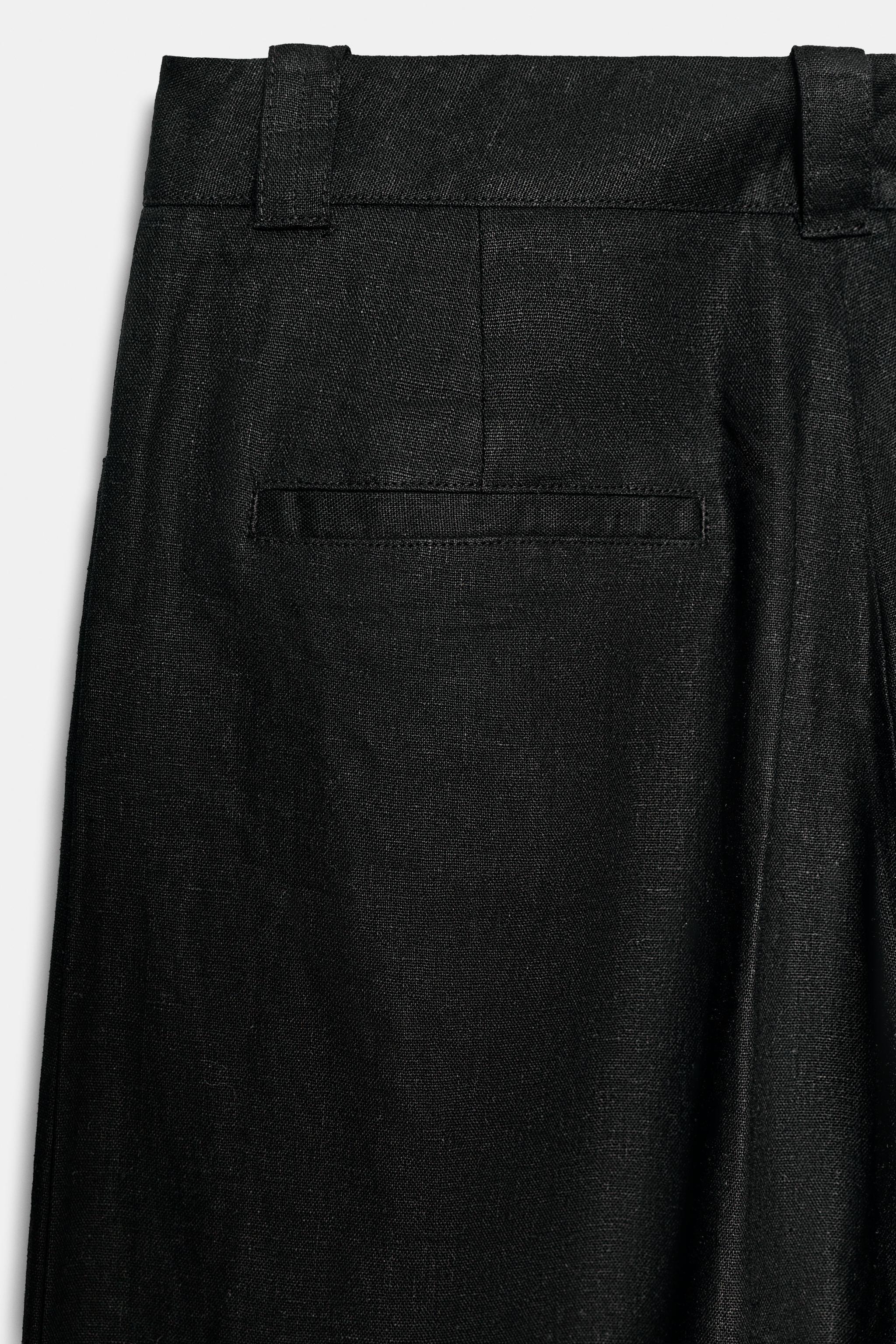 WIDE-LEG LINEN PANTS