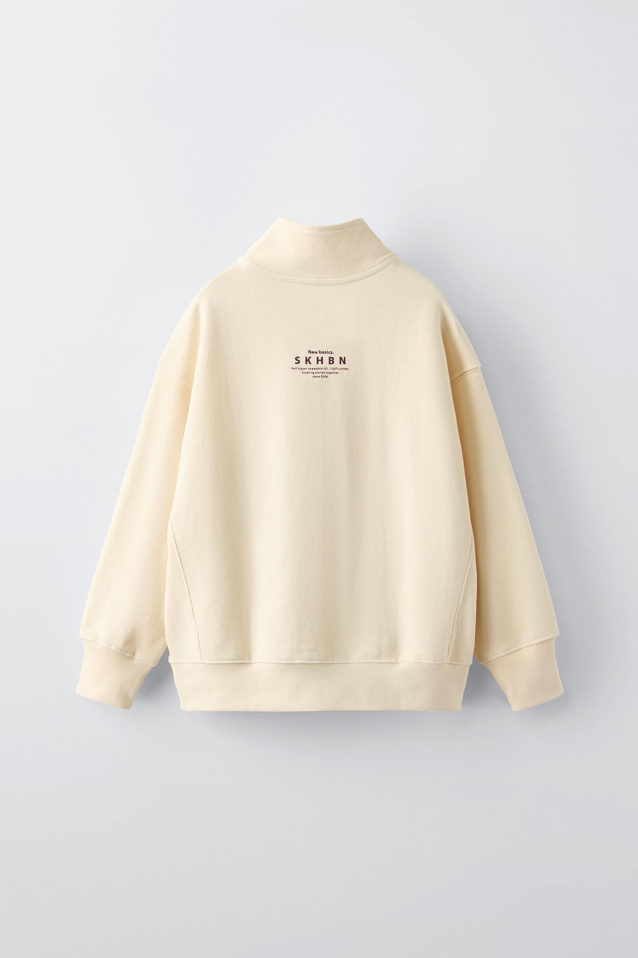 Zara embroidered sweatshirt sale