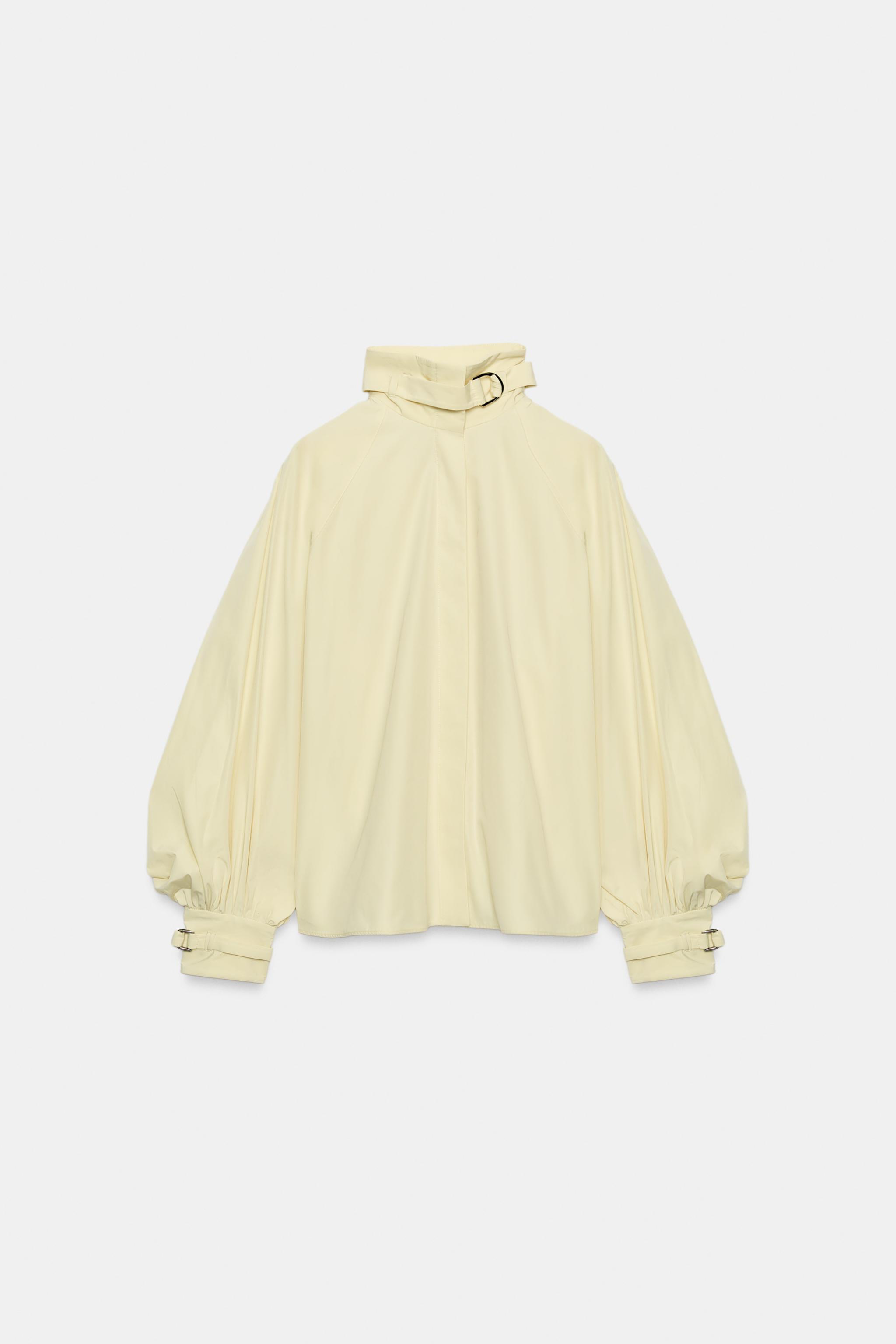 BUCKLED POPLIN SHIRT