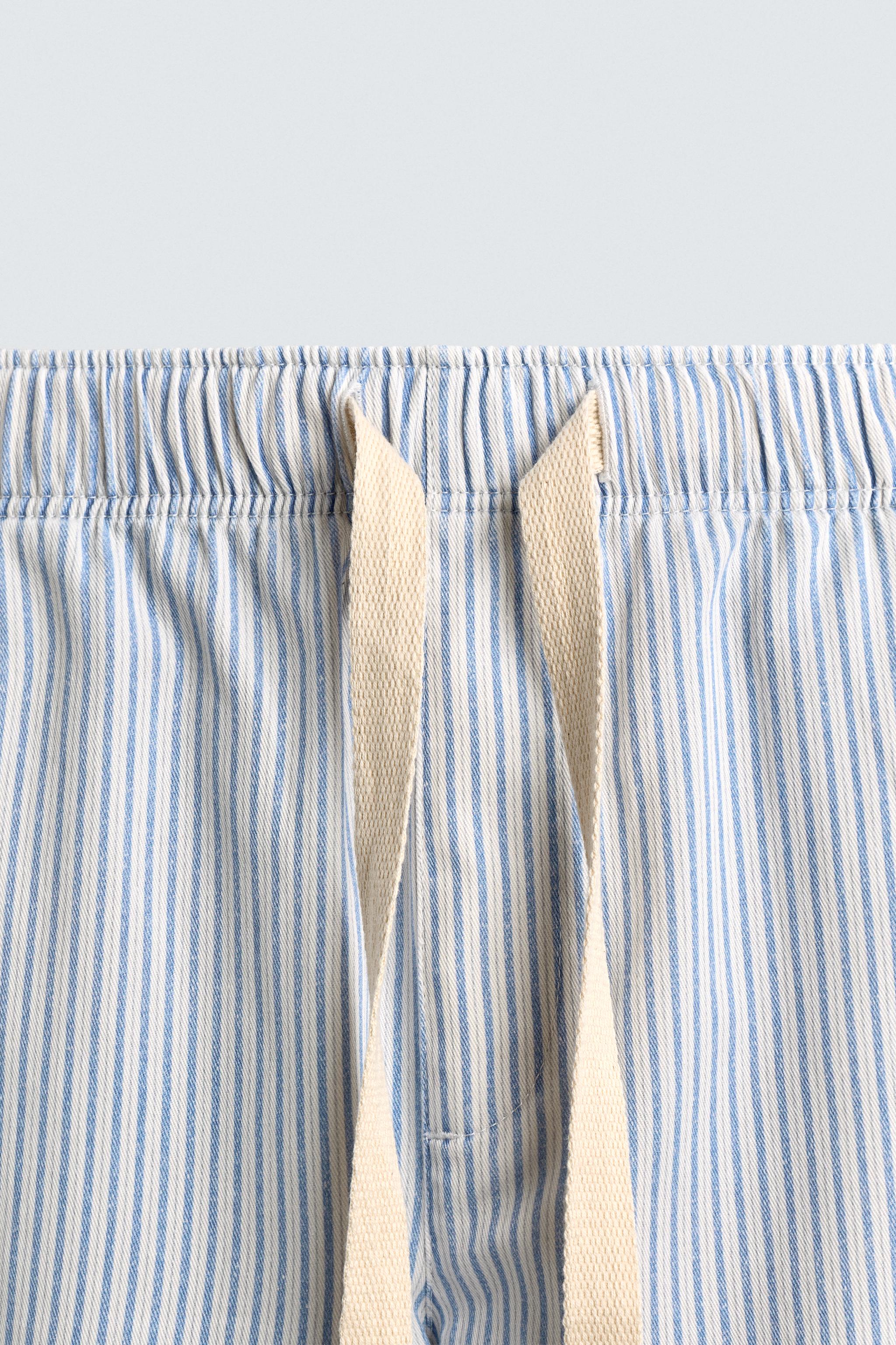 PANTALON BAGGY À RAYURES