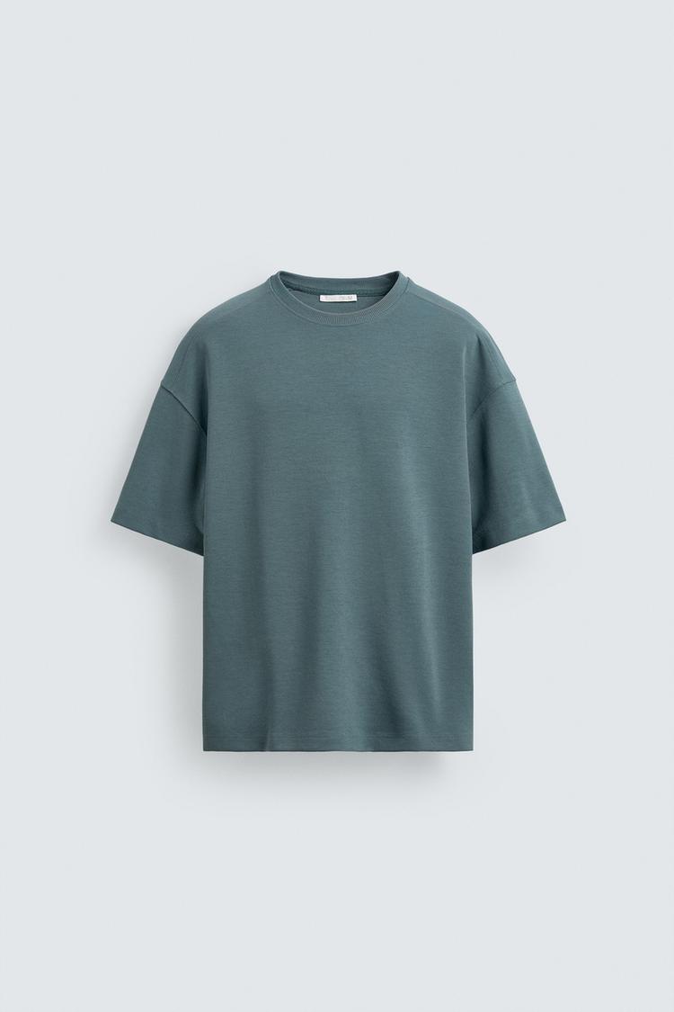 ZARA RELAXED FIT INTERLOCK SWEATSHIRT