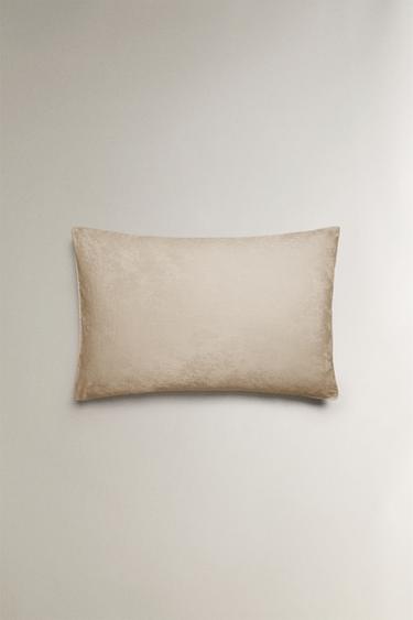 TAIE D’OREILLER SATIN JACQUARD MARBRE - Beige de Zara - Image 2