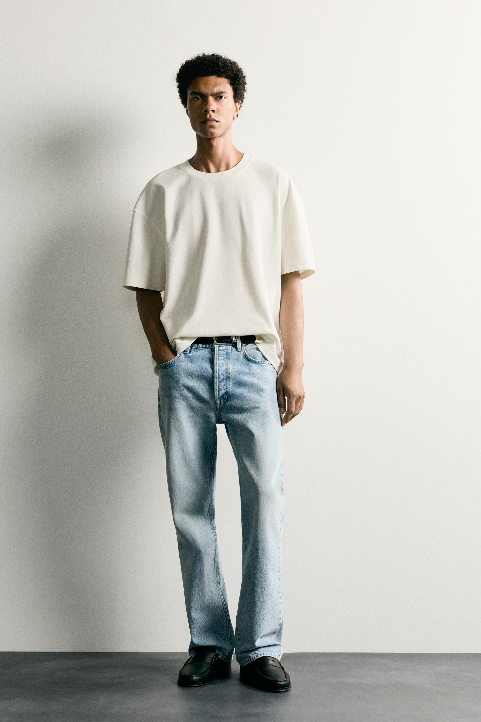 Zara RELAXED FIT DİKİŞLİ T-SHIRT