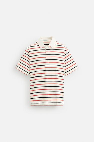 STRIPED POLO SHIRT - striped by Zara - Image 5