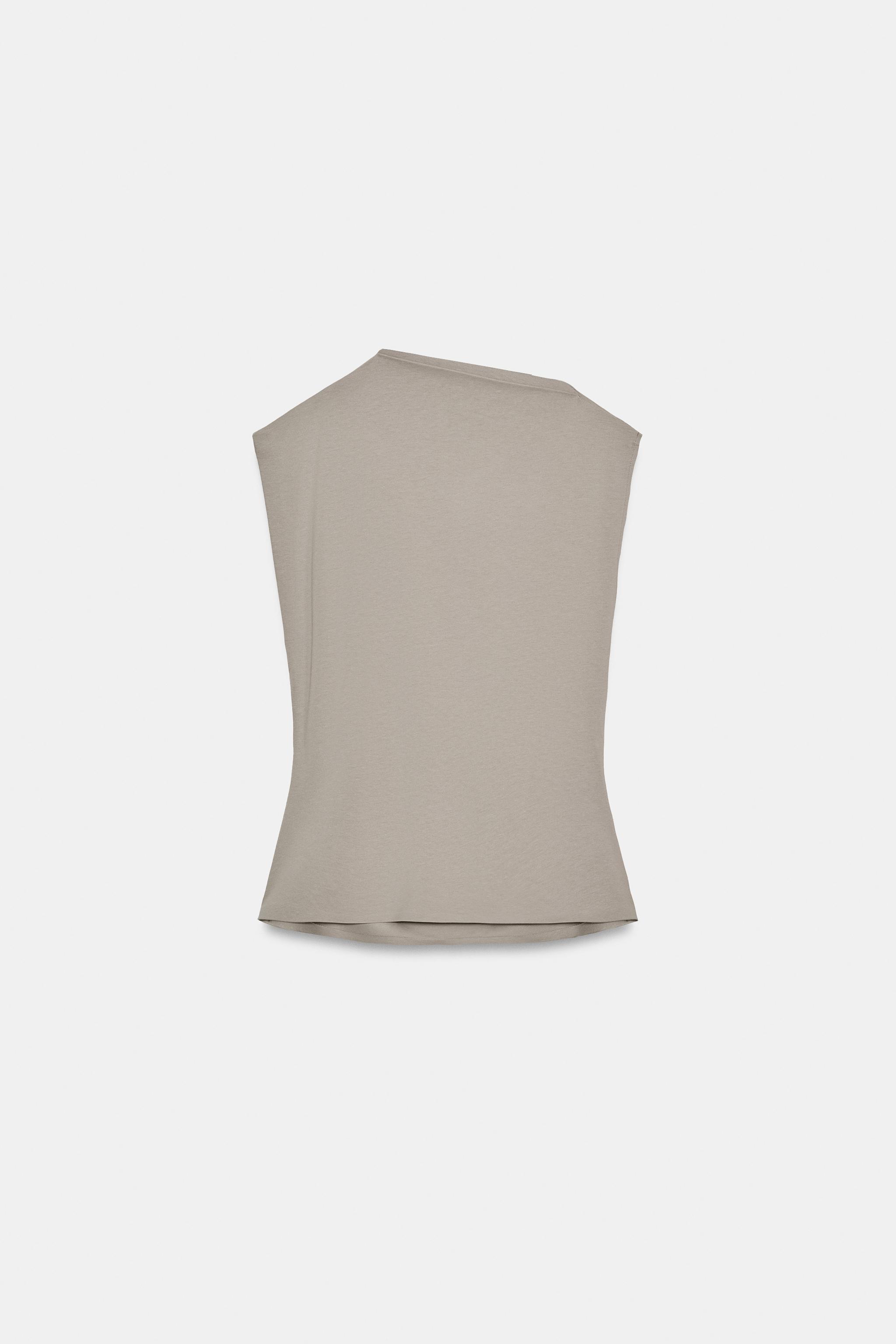 TOP EN COTON DRAPÉ