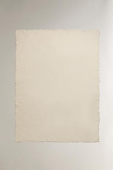 WOOL THROW - Light grey by Zara - Image 0
