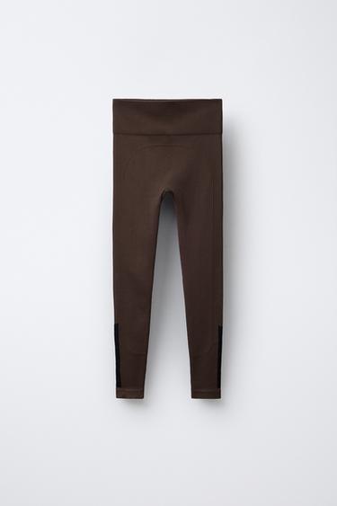 LEGGING SEAMLESS CONTRASTE SKI COLLECTION - Marron de Zara - Image 1