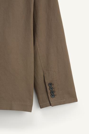 LIMITED EDITION BOXY FIT SUIT BLAZER - Mink by Zara - Image 9