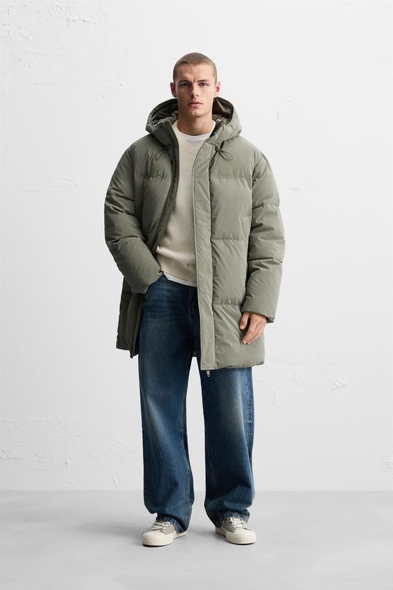 Abrigo Parka Acolchada Zara Hombre Parka Uomo Zara Abrigo