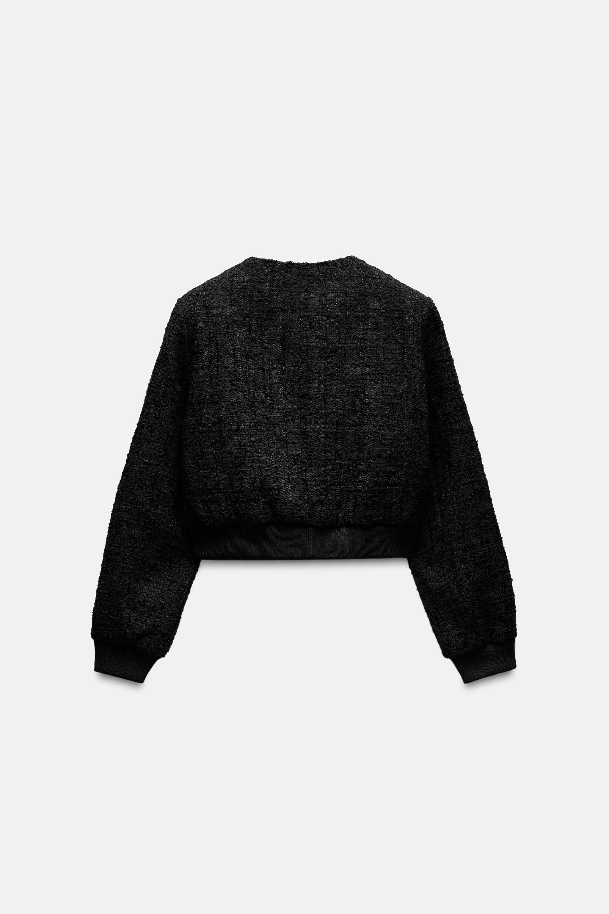 High quality Zara textured bomber jacket