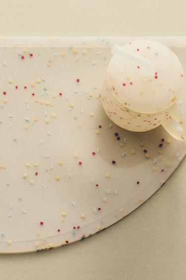 CHILDREN'S SILICONE CONFETTI PLACEMAT - Multicoloured by Zara