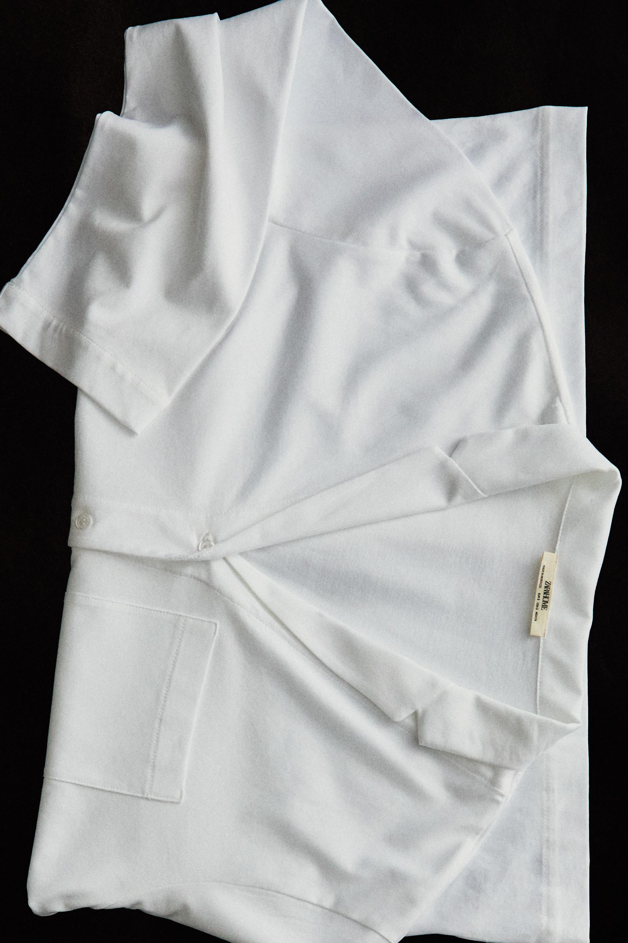 CHEMISE MANCHES LONGUES CACHE-COU À REVERS